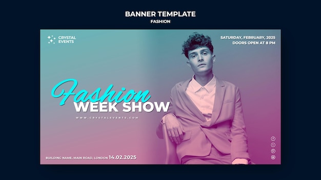 Free PSD fashion banner template