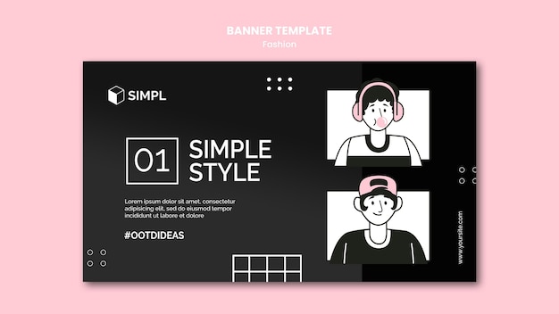 Fashion banner template