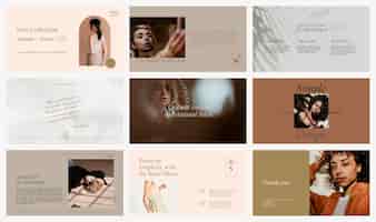 Free PSD fashion and branding template psd social media collection