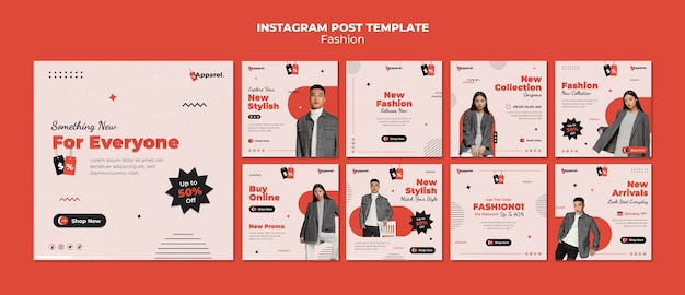 Free PSD fashion business instagram posts