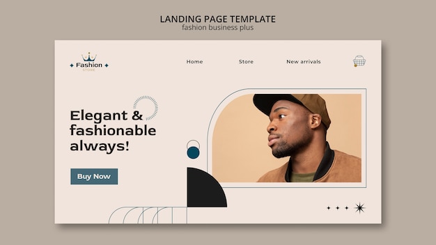 Fashion Business Landing Page Template – Free Download