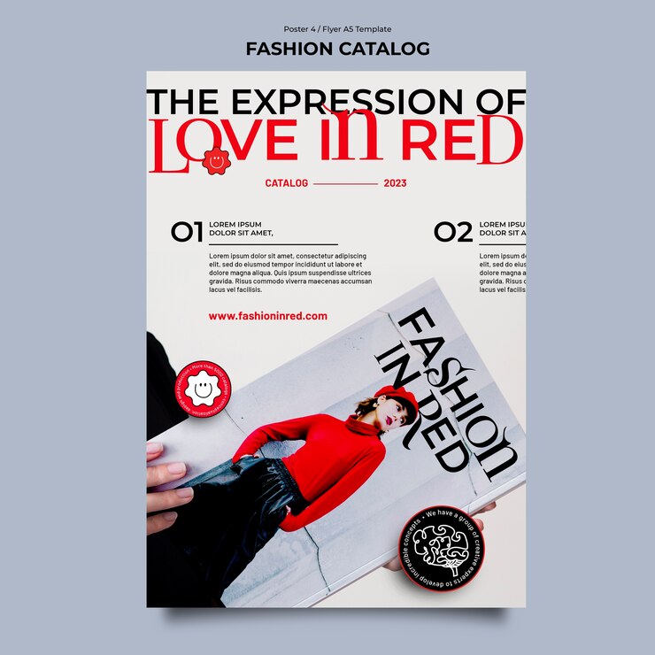 Free PSD fashion catalog template design