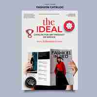 Free PSD fashion catalog template design