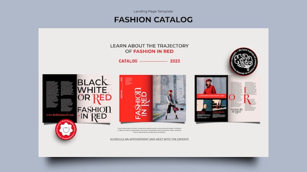 Fashion catalog template design