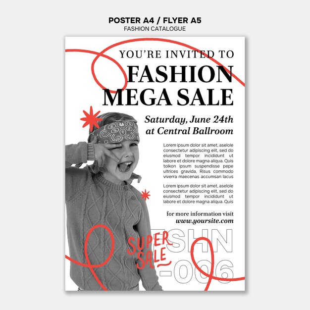 Fashion catalogue template design