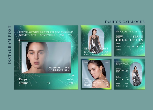 Free PSD fashion catalogue template design