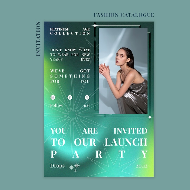 Free PSD fashion catalogue template design