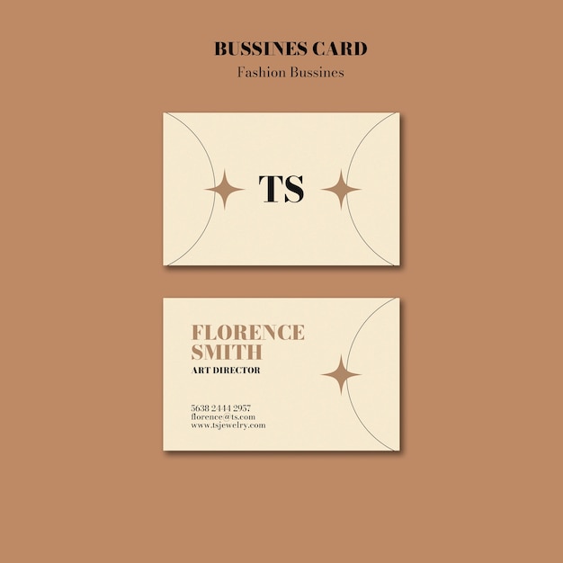 Free PSD fashion collection business card template