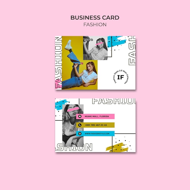 Fashion Collection Business Card Template – Free PSD Download