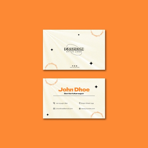 Free PSD fashion collection business card