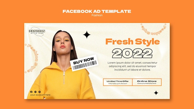 Free PSD fashion collection facebook template