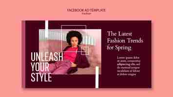 Free PSD fashion collection facebook template