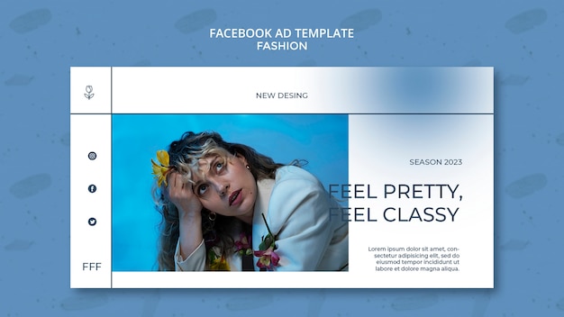 Free PSD fashion collection facebook template