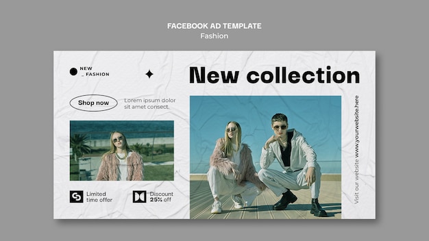 Fashion collection facebook template