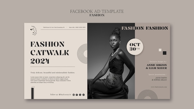 fashion collection facebook template