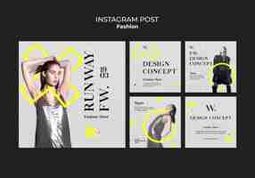 Free PSD fashion collection instagram posts