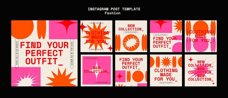 Free PSD fashion collection  instagram posts