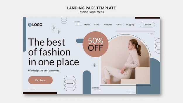 Fashion collection landing page