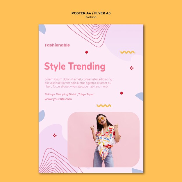 fashion collection poster template