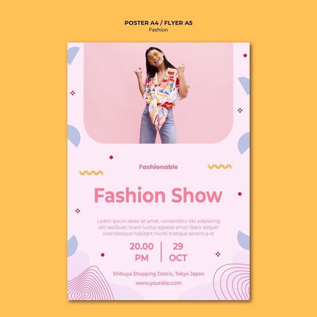 fashion collection poster template
