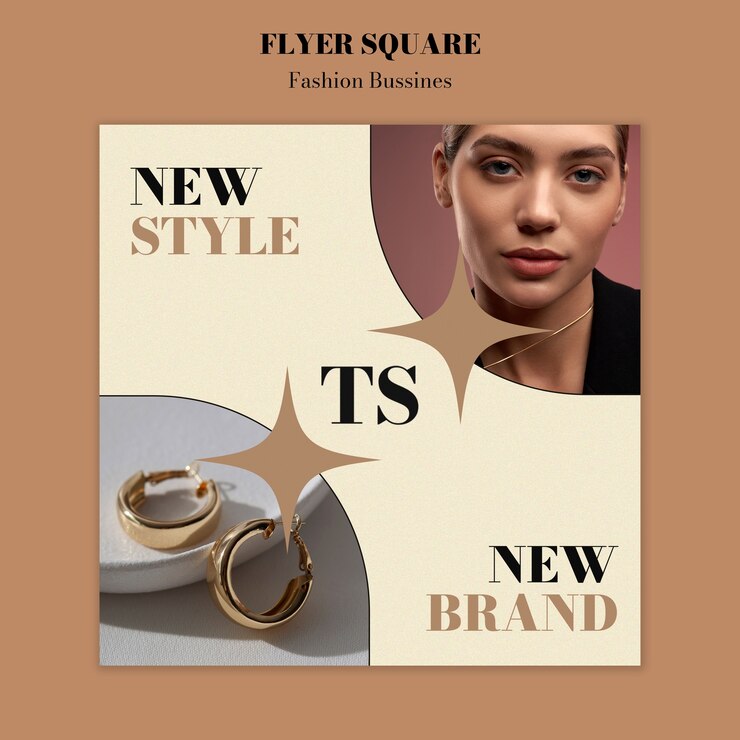 Free PSD fashion collection square flyer template