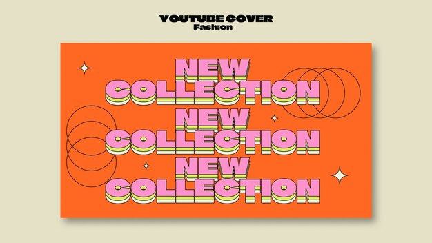 ファッションコレクションyoutubeカバーテンプレート