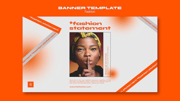 Fashion concept banner template