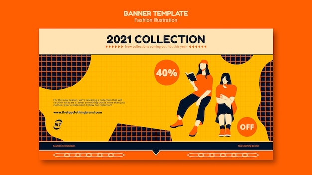 Free PSD fashion concept banner template