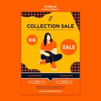 Free PSD fashion concept flyer template