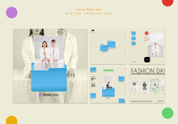 fashion day social media post template