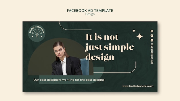 Free PSD fashion design facebook ad template