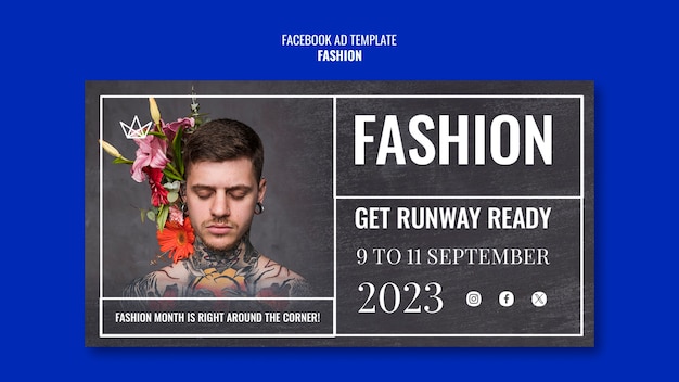 Fashion event facebook template