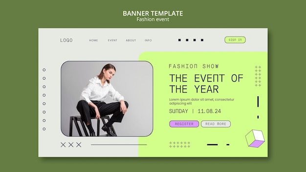 Fashion event template design