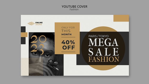 Fashion Event YouTube Cover Template: Enhance Your Channel’s Style