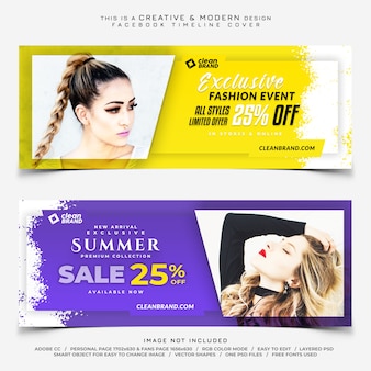 Fashion facebook timeline cover banner