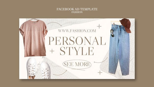 fashion industry facebook template