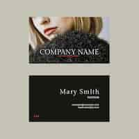 Free PSD fashion industry template psd business card