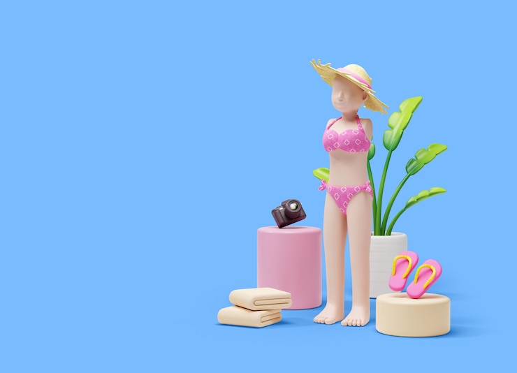 Free PSD fashion influencer still life design
