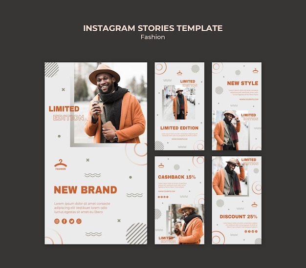 Fashion instagram stories template