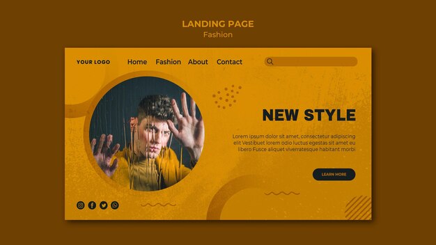 Fashion landing page