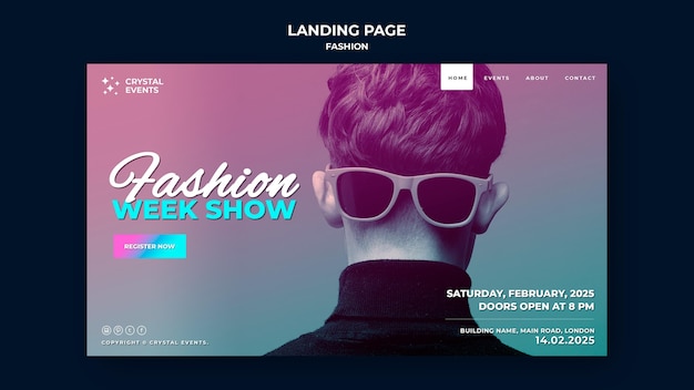 Fashion landing page