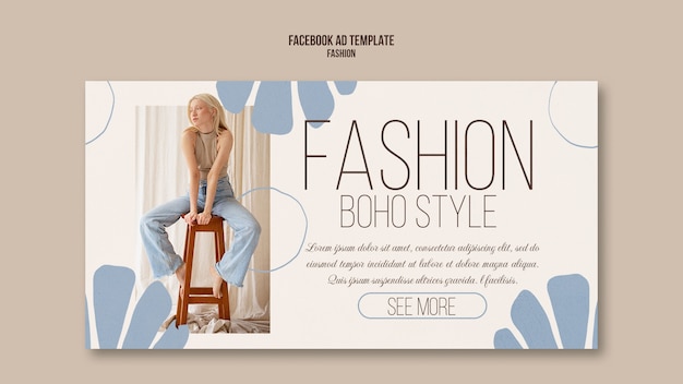 Free PSD fashion new collection facebook template