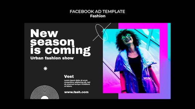 Free PSD fashion new collection facebook template