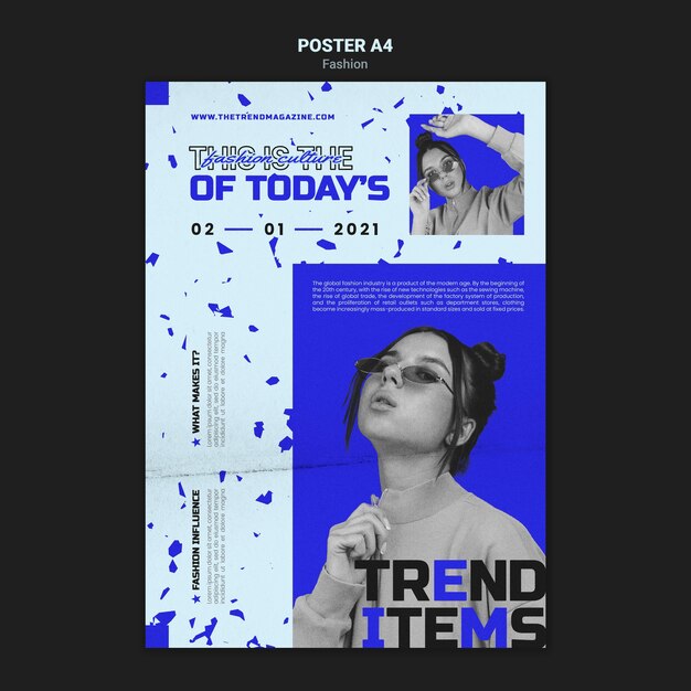 Fashion poster template