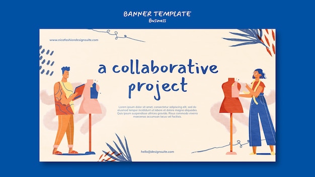 Fashion project banner template