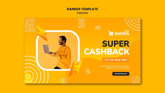 Fashion sale banner template