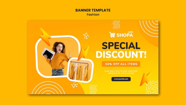 Free PSD fashion sale banner template