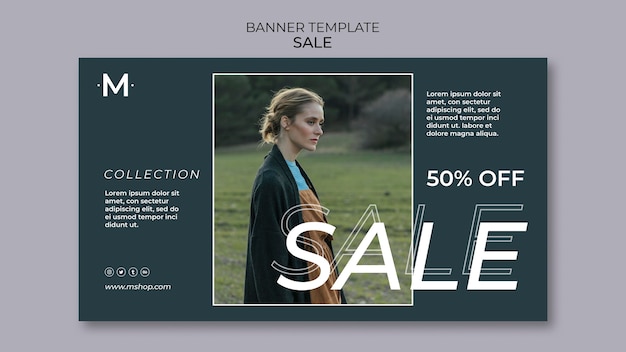 fashion sale banner template