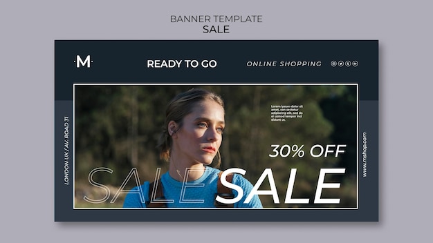 Free PSD fashion sale banner template