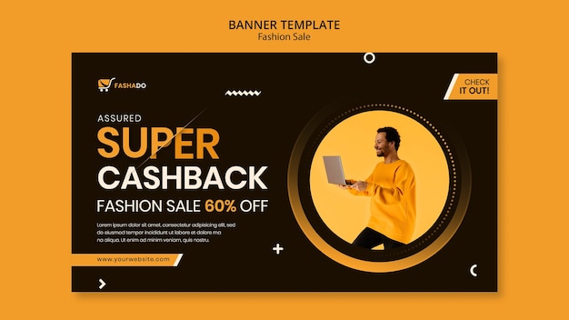 Free PSD fashion sale banner template